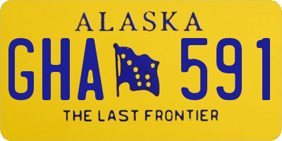 AK license plate GHA591