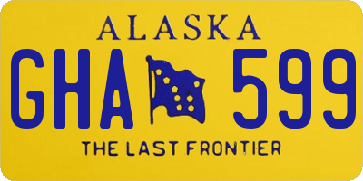 AK license plate GHA599