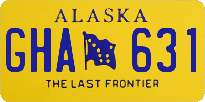 AK license plate GHA631