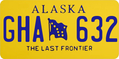 AK license plate GHA632