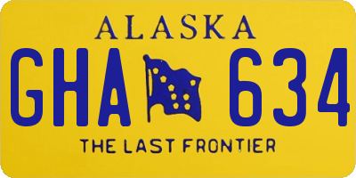 AK license plate GHA634
