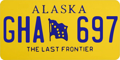 AK license plate GHA697