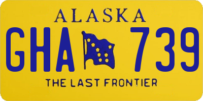 AK license plate GHA739