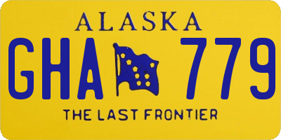 AK license plate GHA779