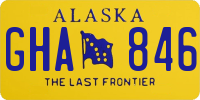 AK license plate GHA846