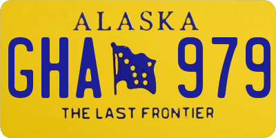 AK license plate GHA979