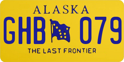 AK license plate GHB079
