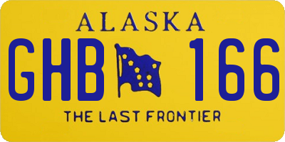 AK license plate GHB166