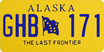 AK license plate GHB171