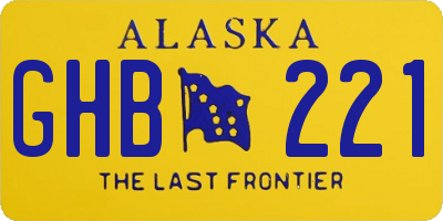 AK license plate GHB221