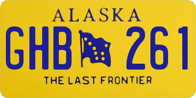 AK license plate GHB261