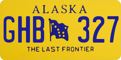 AK license plate GHB327