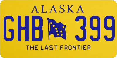 AK license plate GHB399