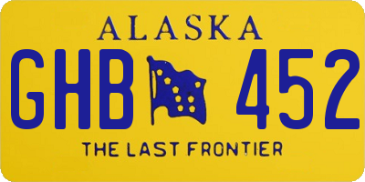 AK license plate GHB452