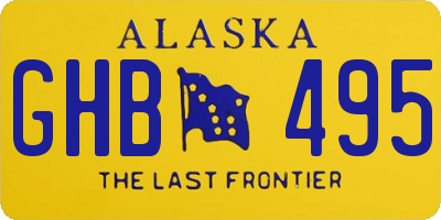 AK license plate GHB495