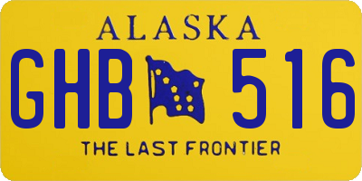 AK license plate GHB516