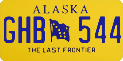 AK license plate GHB544