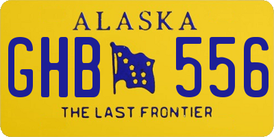 AK license plate GHB556