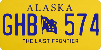 AK license plate GHB574