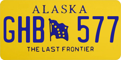 AK license plate GHB577