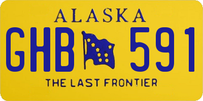 AK license plate GHB591