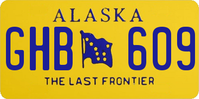 AK license plate GHB609