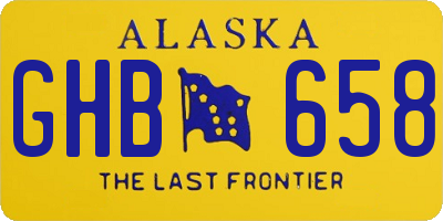 AK license plate GHB658