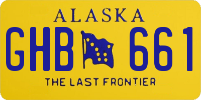 AK license plate GHB661