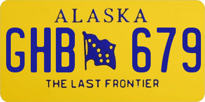 AK license plate GHB679