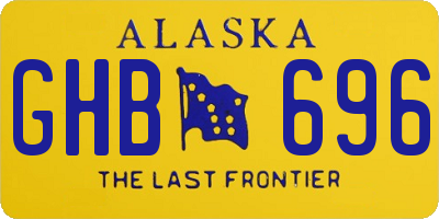 AK license plate GHB696