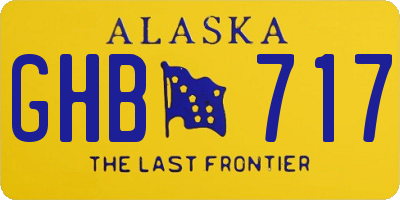 AK license plate GHB717