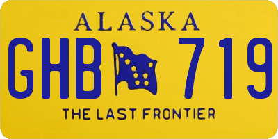 AK license plate GHB719