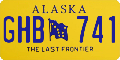 AK license plate GHB741