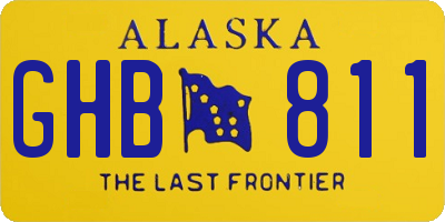 AK license plate GHB811