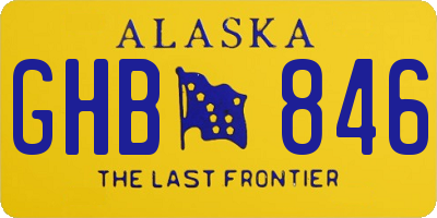 AK license plate GHB846