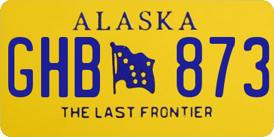 AK license plate GHB873