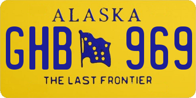 AK license plate GHB969