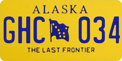 AK license plate GHC034