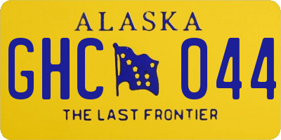 AK license plate GHC044