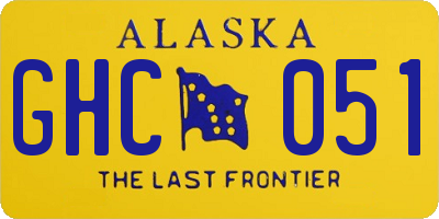AK license plate GHC051
