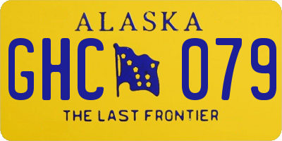 AK license plate GHC079