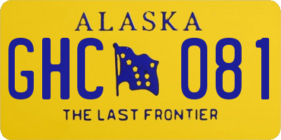 AK license plate GHC081