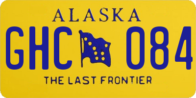 AK license plate GHC084