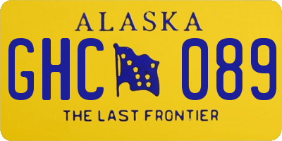 AK license plate GHC089