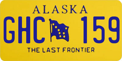 AK license plate GHC159