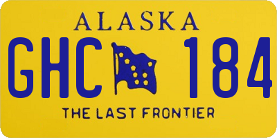 AK license plate GHC184
