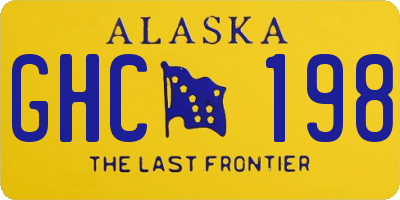 AK license plate GHC198