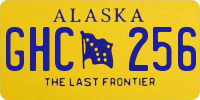 AK license plate GHC256