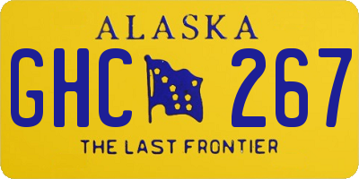 AK license plate GHC267