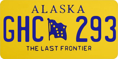 AK license plate GHC293